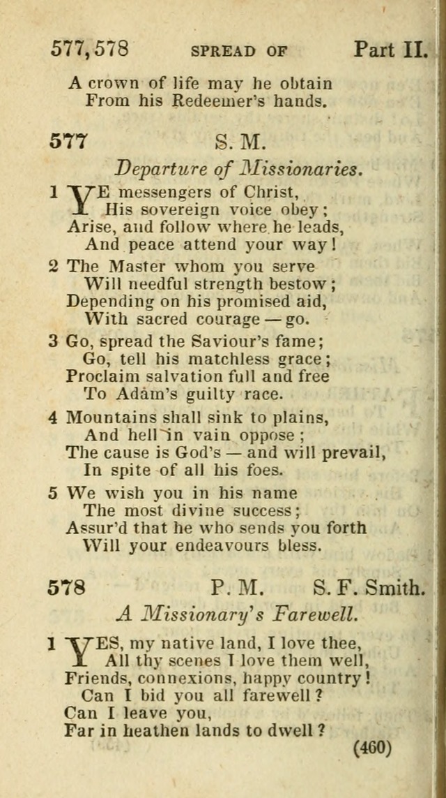 The Virginia Selection of Psalms and Hymns and Spiritual Songs: from the most approved authors; adapted to the various occasions of public and social meetings (New Ed. Enl. and Imp.) page 462
