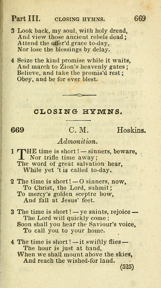 The Virginia Selection of Psalms and Hymns and Spiritual Songs: from the most approved authors; adapted to the various occasions of public and social meetings (New Ed. Enl. and Imp.) page 527