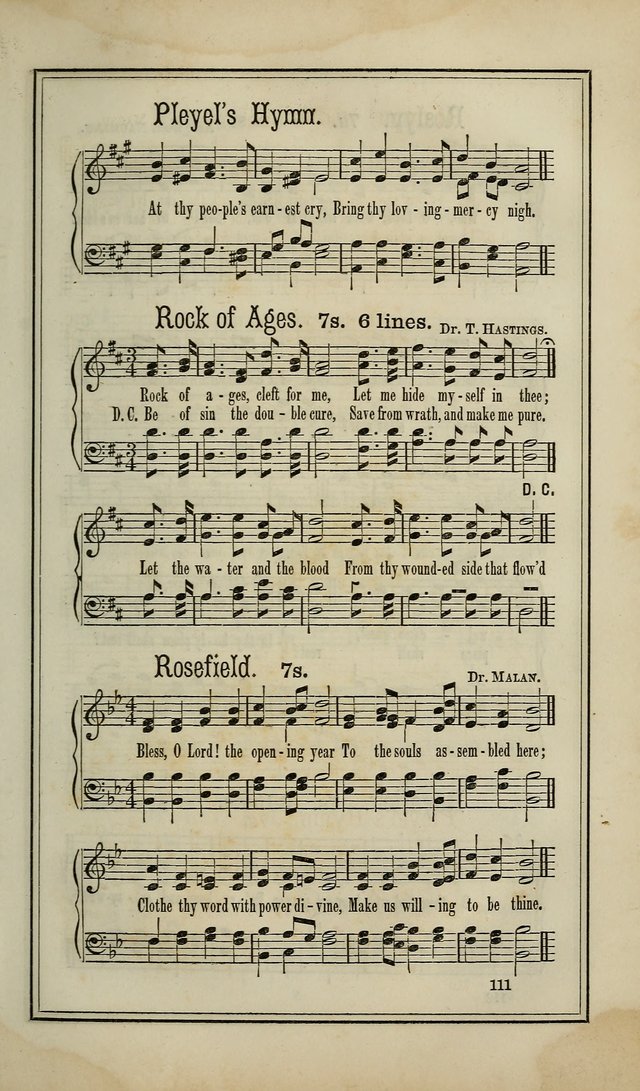 The Voice of melody: a choice collection of hymn tunes for choirs, prayer-meetings, congregations, and family use page 111