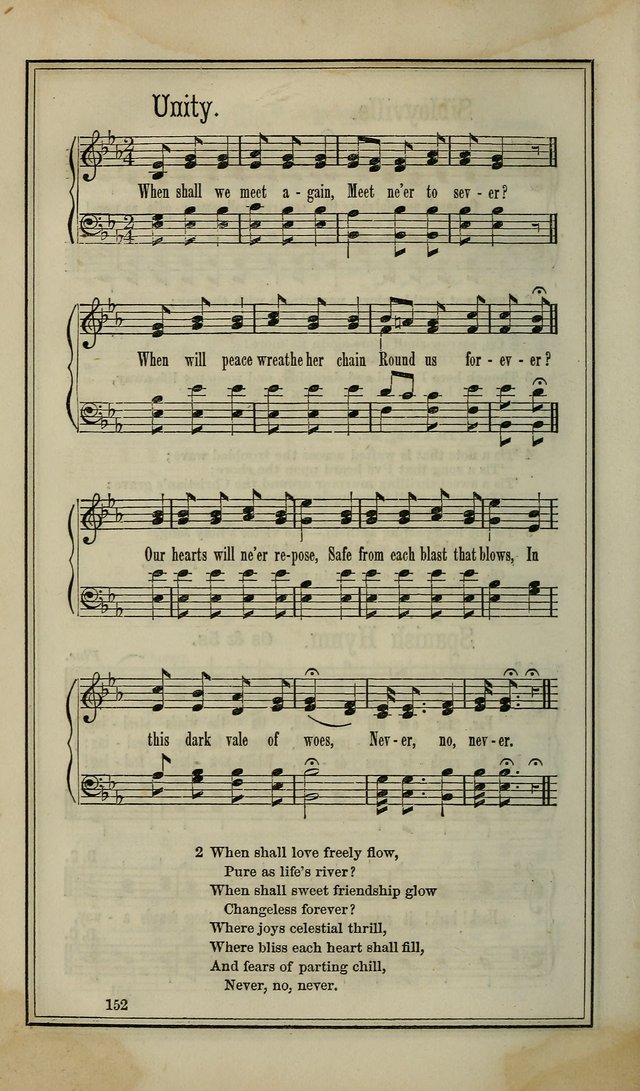 The Voice of melody: a choice collection of hymn tunes for choirs, prayer-meetings, congregations, and family use page 152