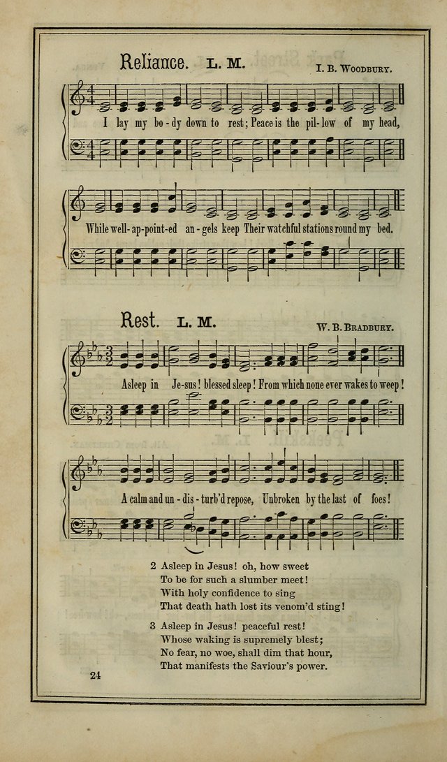 The Voice of melody: a choice collection of hymn tunes for choirs, prayer-meetings, congregations, and family use page 24
