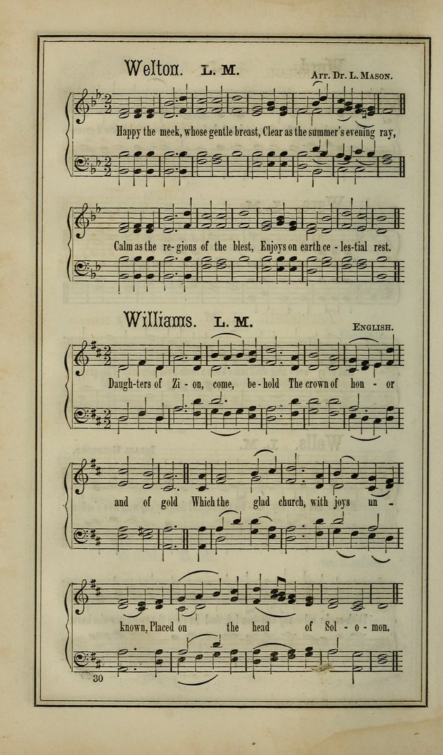 The Voice of melody: a choice collection of hymn tunes for choirs, prayer-meetings, congregations, and family use page 30