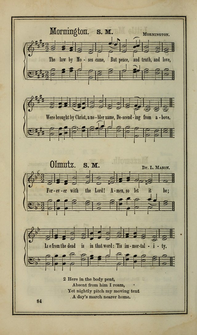 The Voice of melody: a choice collection of hymn tunes for choirs, prayer-meetings, congregations, and family use page 84