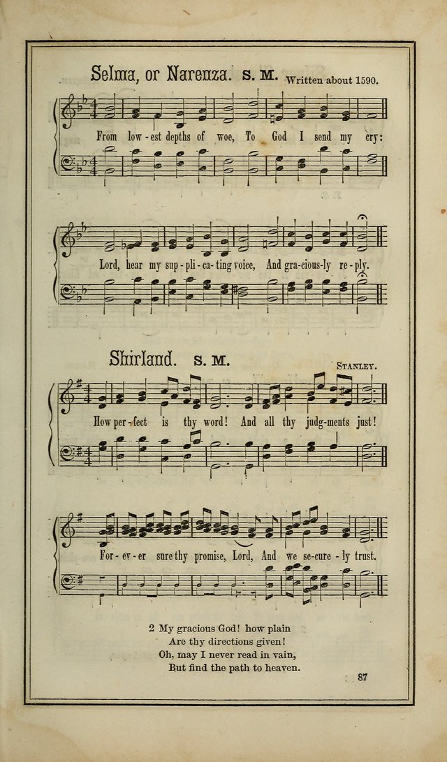 The Voice of melody: a choice collection of hymn tunes for choirs, prayer-meetings, congregations, and family use page 87