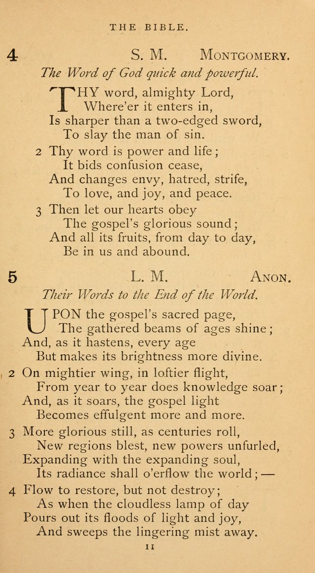 The Voice of Praise: a collection of hymns for the use of the Methodist Church page 11