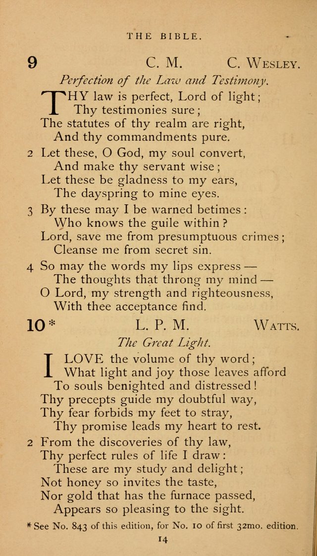 The Voice of Praise: a collection of hymns for the use of the Methodist Church page 14