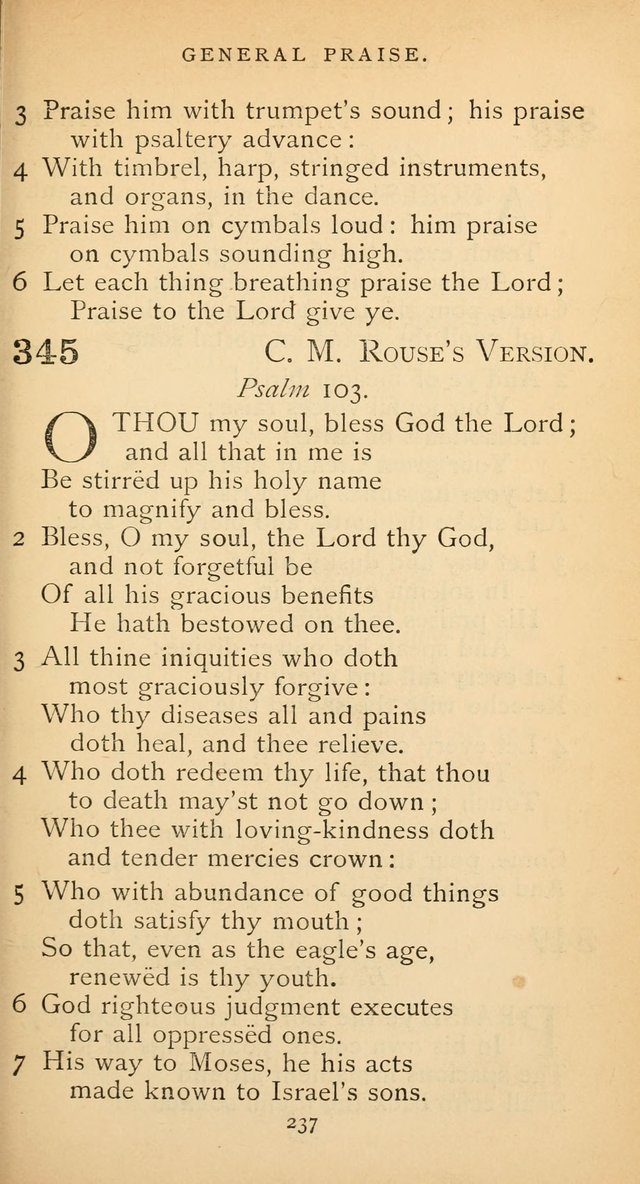 The Voice of Praise: a collection of hymns for the use of the Methodist Church page 237