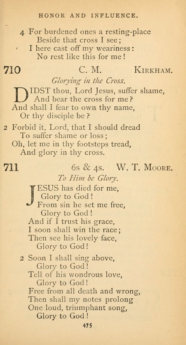 The Voice of Praise: a collection of hymns for the use of the Methodist Church page 475