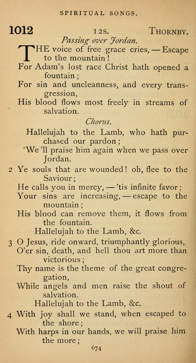 The Voice of Praise: a collection of hymns for the use of the Methodist Church page 676