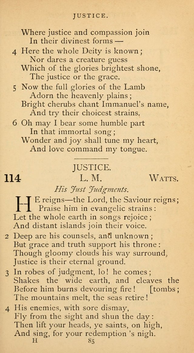 The Voice of Praise: a collection of hymns for the use of the Methodist Church page 85