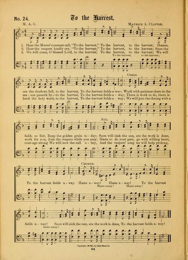 The Voice of Praise: a compilation of the very best sacred songs for use in Sunday Schools and praise services page 24