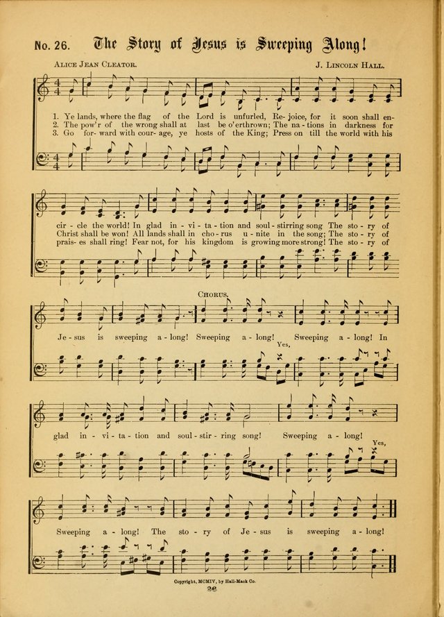 The Voice of Praise: a compilation of the very best sacred songs for use in Sunday Schools and praise services page 26