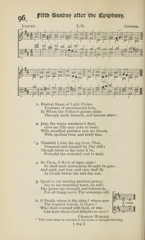 The Westminster Abbey Hymn-Book: compiled under the authority of the dean of Westminster page 114