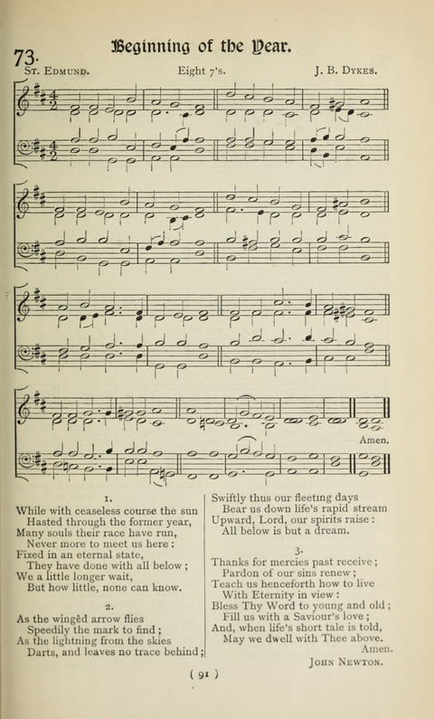 The Westminster Abbey Hymn-Book: compiled under the authority of the dean of Westminster page 91