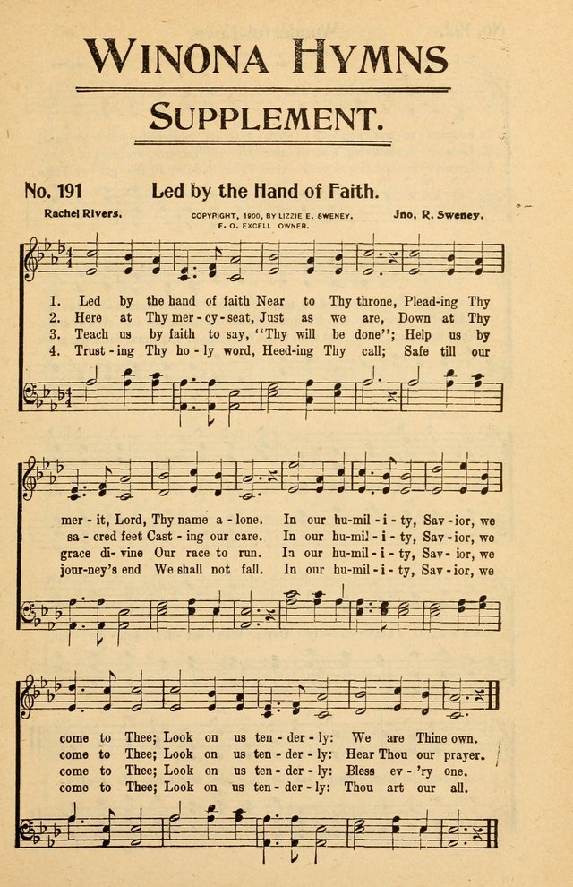 Winona Hymns: with Supplement page 158