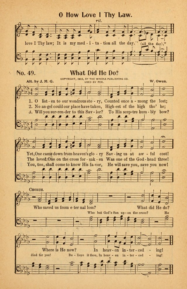 Winona Hymns: with Supplement page 50