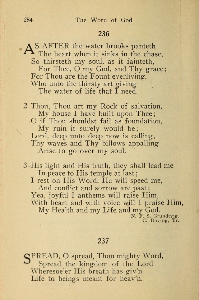 Wartburg Hymnal: for church, school and home page 284