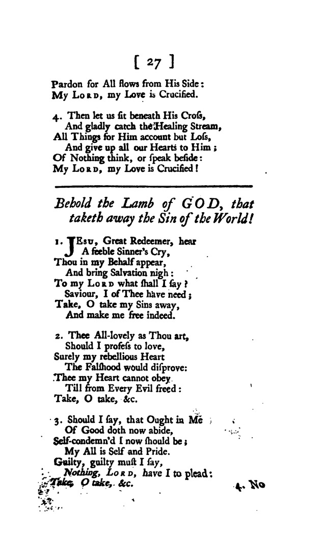 Hymns and Sacred Poems page 27