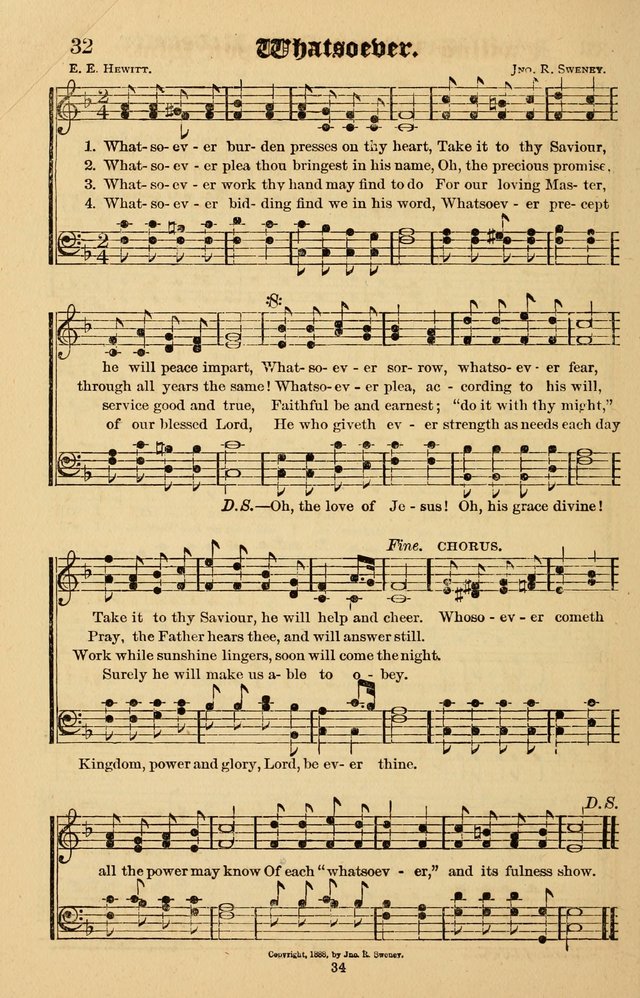 Words of Life: a collection of Hymns and Tunes for use in Gospel Meetings and other Religious Services page 32