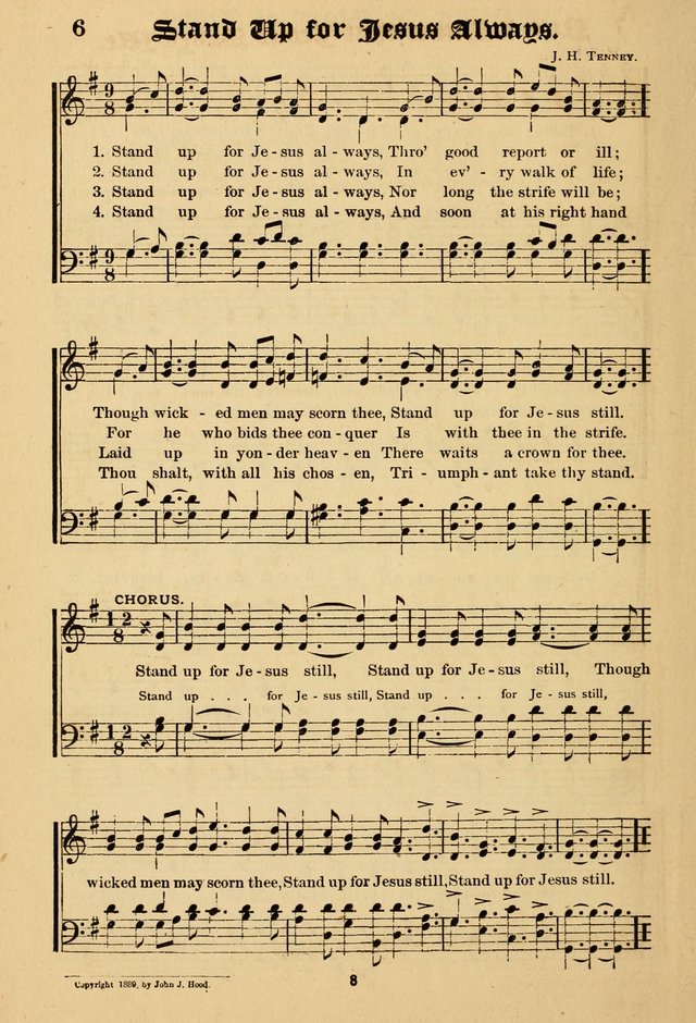 Words of Life: a collection of Hymns and Tunes for use in Gospel Meetings and other Religious Services page 8