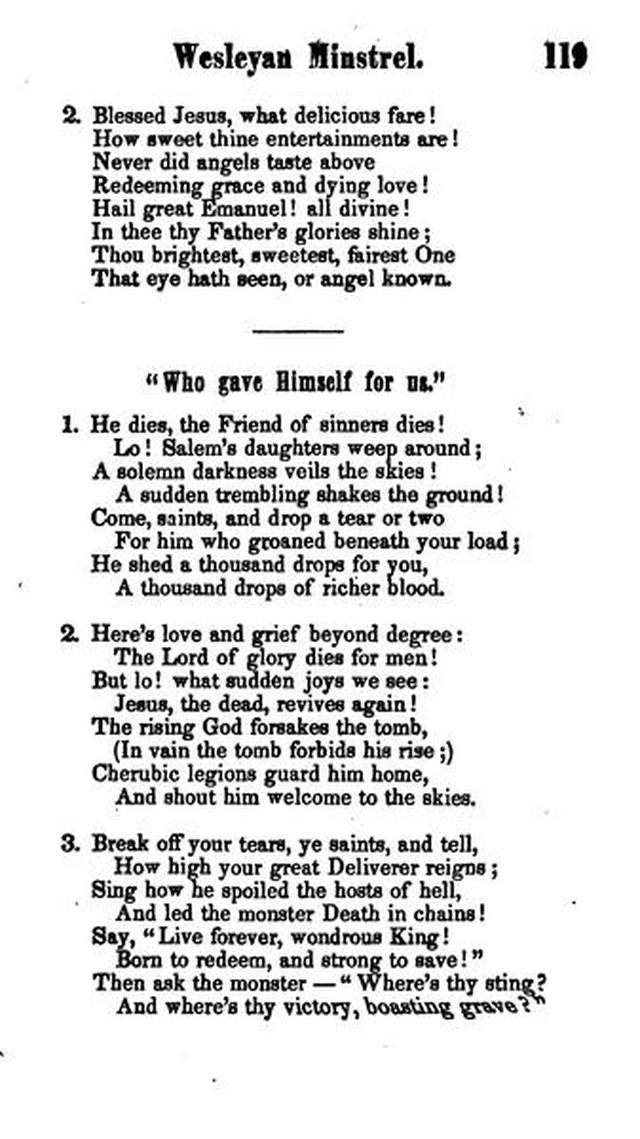 The Wesleyan Minstrel: a Collection of Hymns and Tunes. 2nd ed. page 120