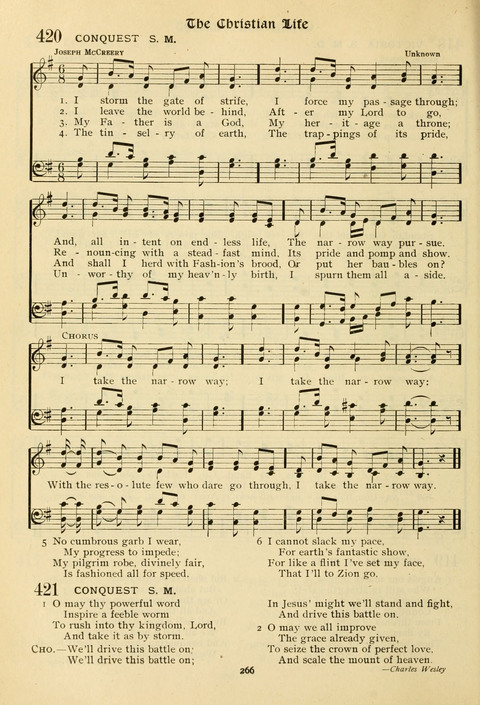 The Wesleyan Methodist Hymnal: Designed for Use in the Wesleyan Methodist Connection (or Church) of America page 266
