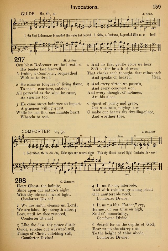 Worship in Song: a selection of hymns and tunes for the Service of the Sanctuary  page 159