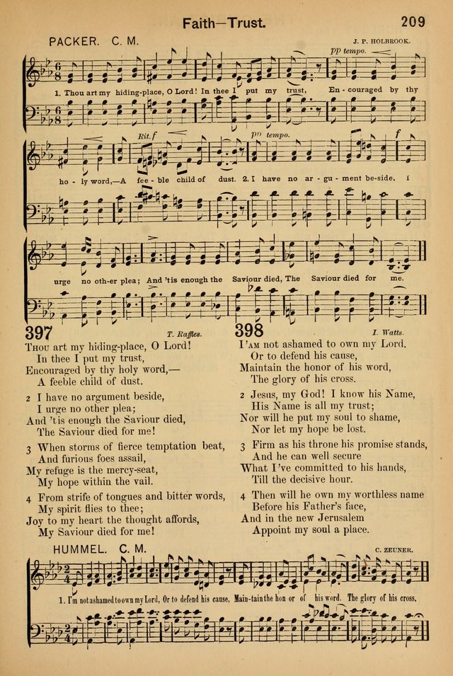 Worship in Song: a selection of hymns and tunes for the Service of the Sanctuary  page 209