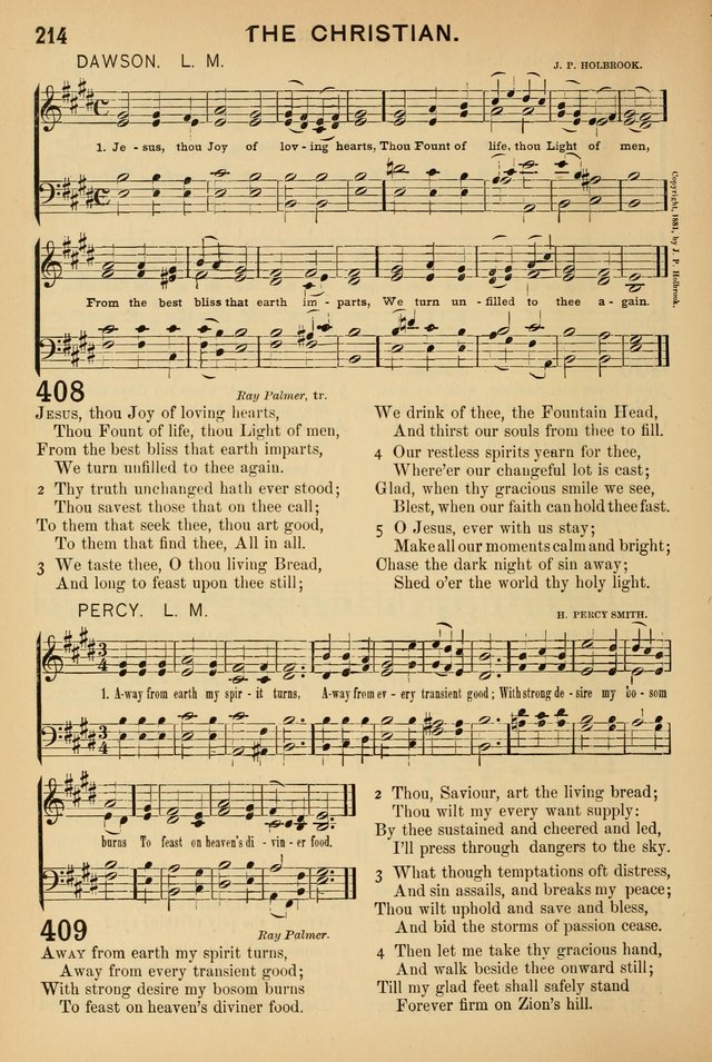 Worship in Song: a selection of hymns and tunes for the Service of the Sanctuary  page 214