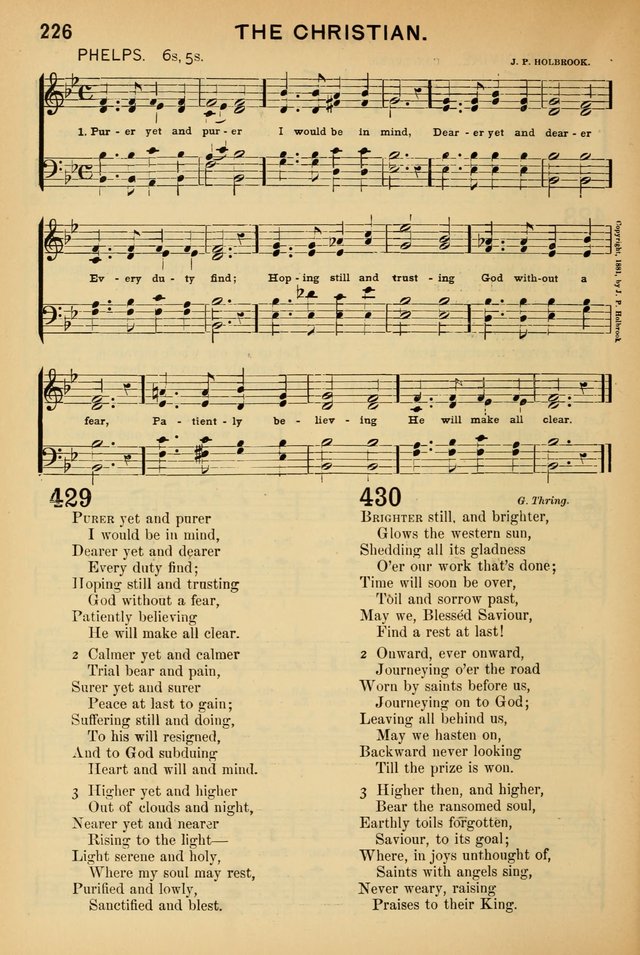 Worship in Song: a selection of hymns and tunes for the Service of the Sanctuary  page 226