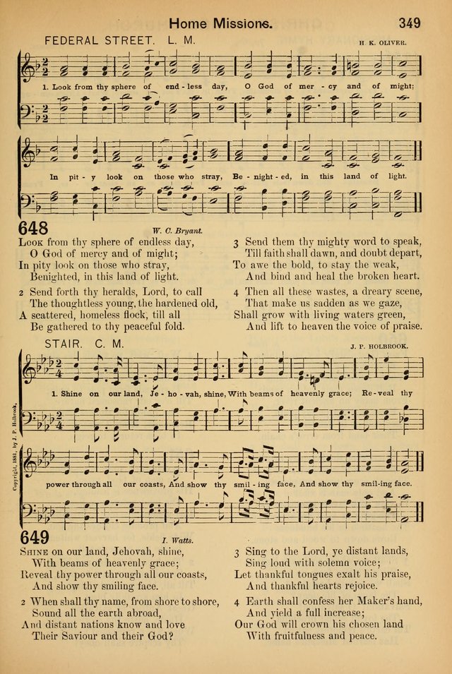 Worship in Song: a selection of hymns and tunes for the Service of the Sanctuary  page 349