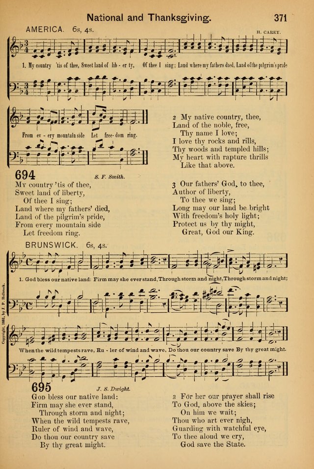 Worship in Song: a selection of hymns and tunes for the Service of the Sanctuary  page 371