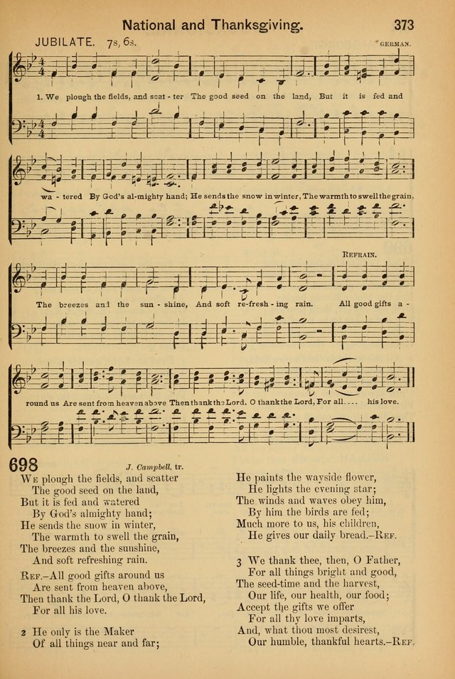 Worship in Song: a selection of hymns and tunes for the Service of the Sanctuary  page 373