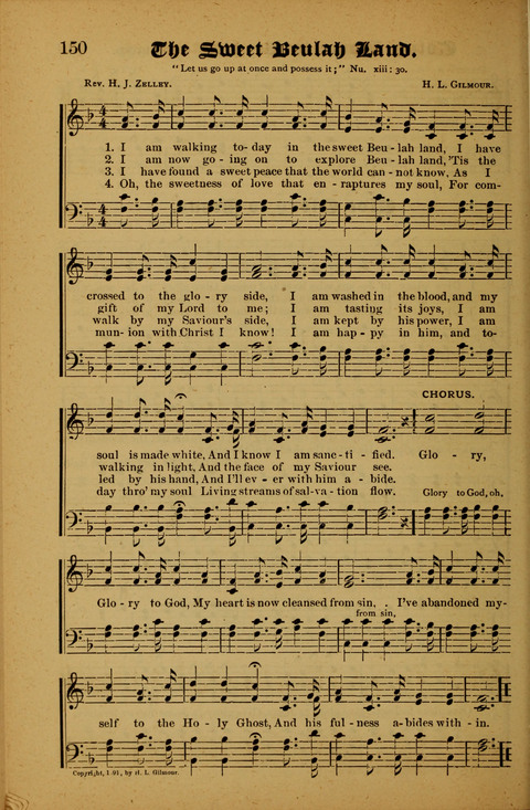 Winning Songs: for use in meetings for Christian worship or work page 150