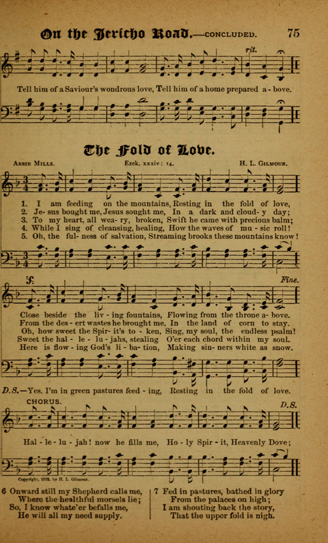 Winning Songs: for use in meetings for Christian worship or work page 75