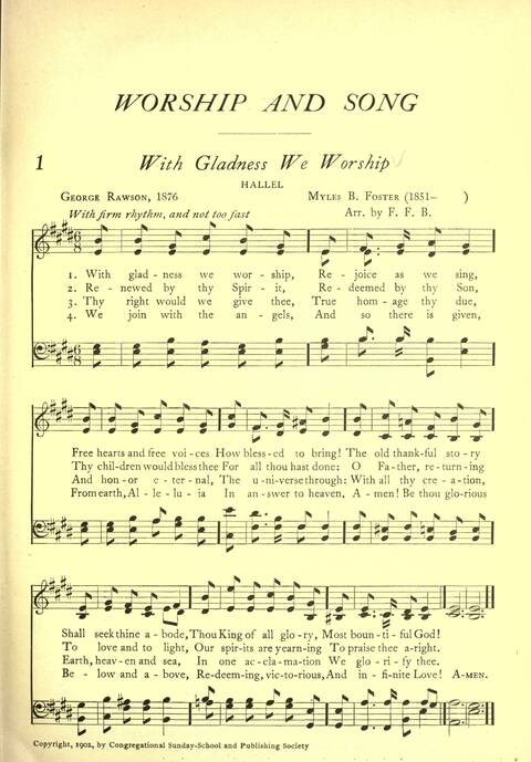 Worship and Song page 1