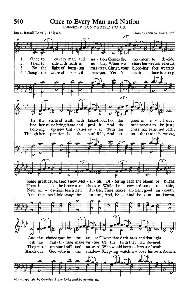 The Worshipbook: Services and Hymns page 540