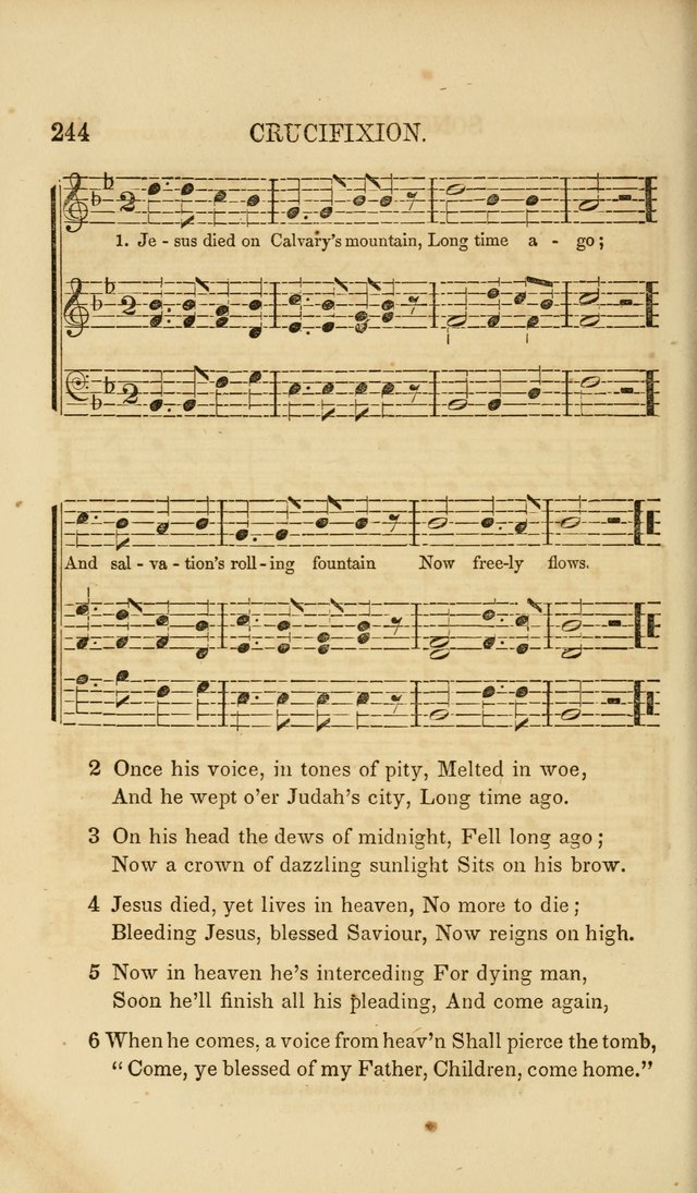 The Wesleyan Sacred Harp: a collection of choice tunes and hymns for prayer class, and camp meetings, choirs, and congregational singing page 249
