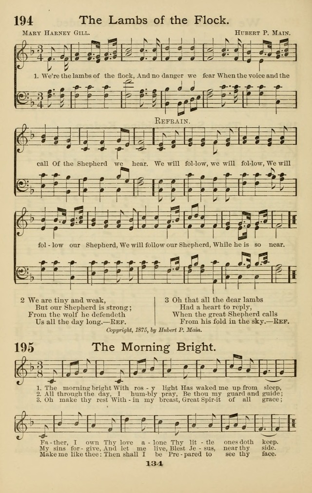Westminster Sabbath School Hymnal, a collection of hymns and tunes for use in sabbath-schools and social meetings page 135