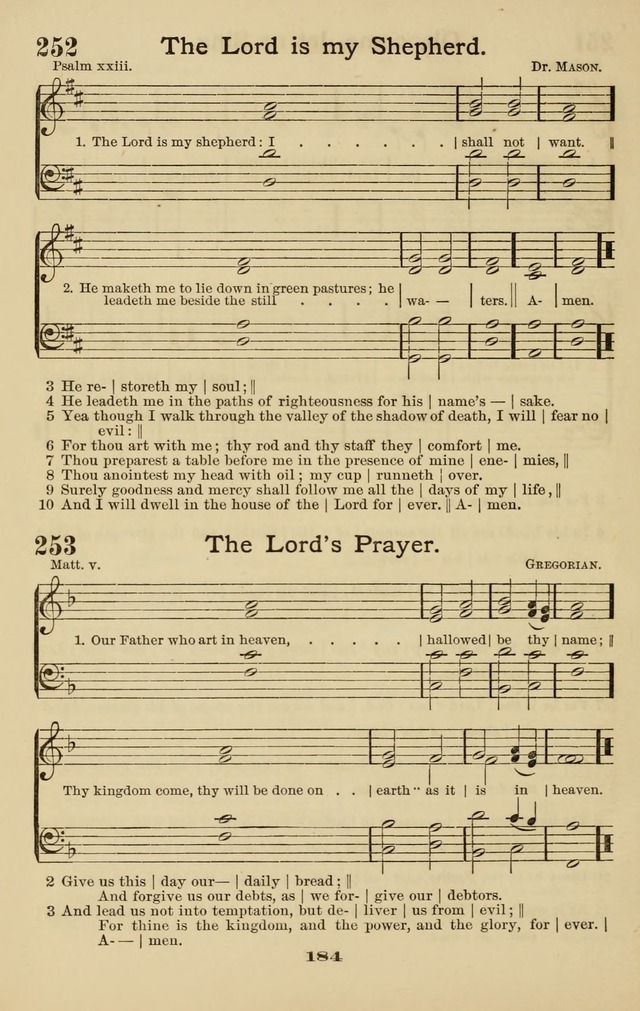 Westminster Sabbath School Hymnal, a collection of hymns and tunes for use in sabbath-schools and social meetings page 185