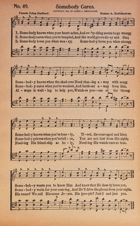 World Wide Revival Songs: for the Church, Sunday School and Evangelistic Meetings page 49