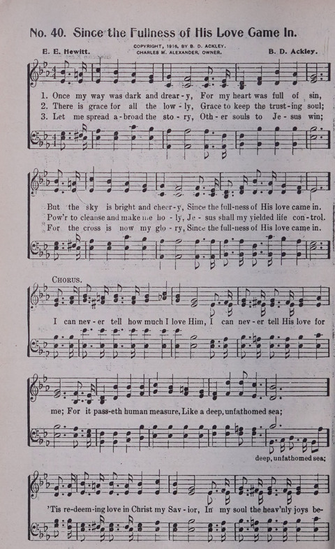 World Wide Revival Songs No. 2: for the Church, Sunday school and Evangelistic Campains page 40