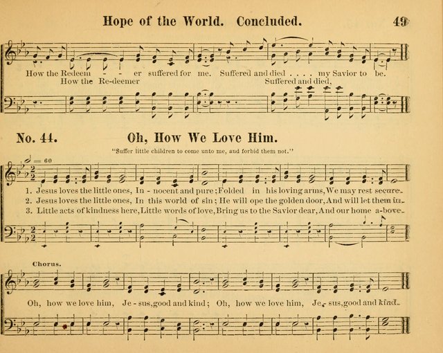 The Way of Life: for the Sunday-school. a valuable collection of songs both new and standard, carefully selected and arranged for this work page 49