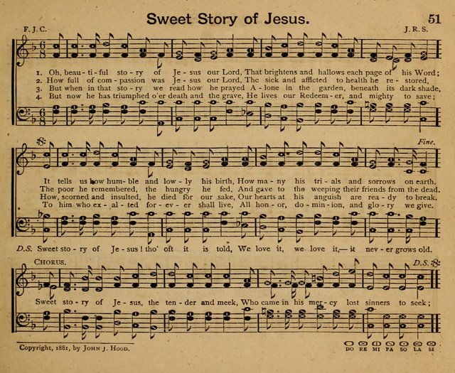 The Wells of Salvation: songs for the Sabbath School page 51
