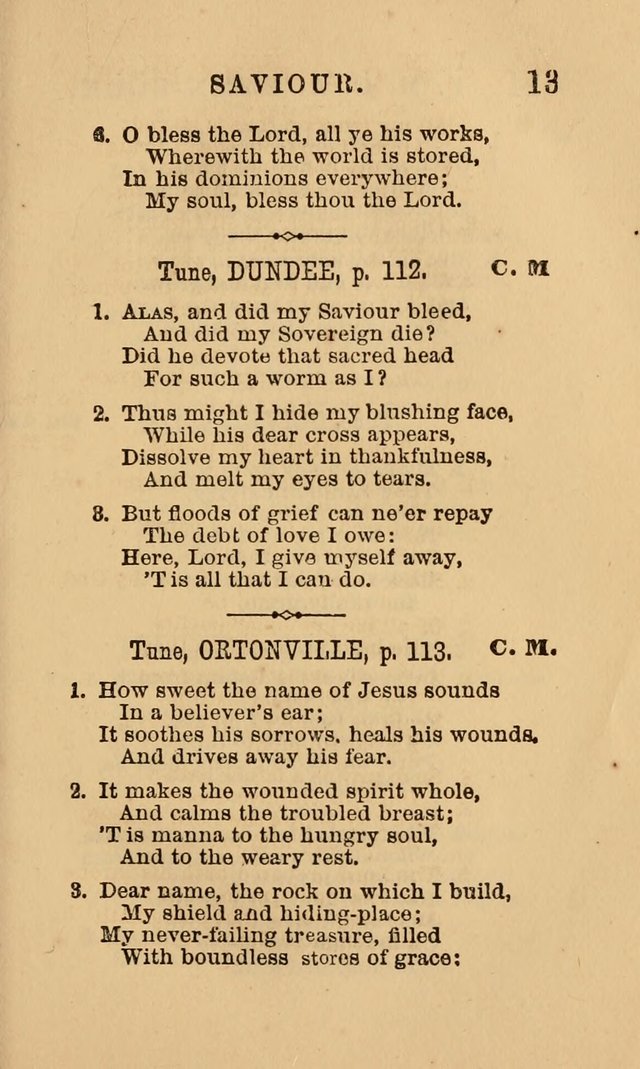 The Y. M. Christian Association Hymn-Book, with Tunes. page 13