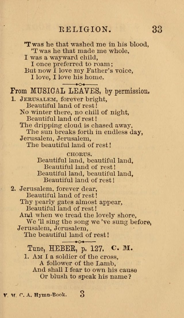 The Y. M. Christian Association Hymn-Book, with Tunes. page 33