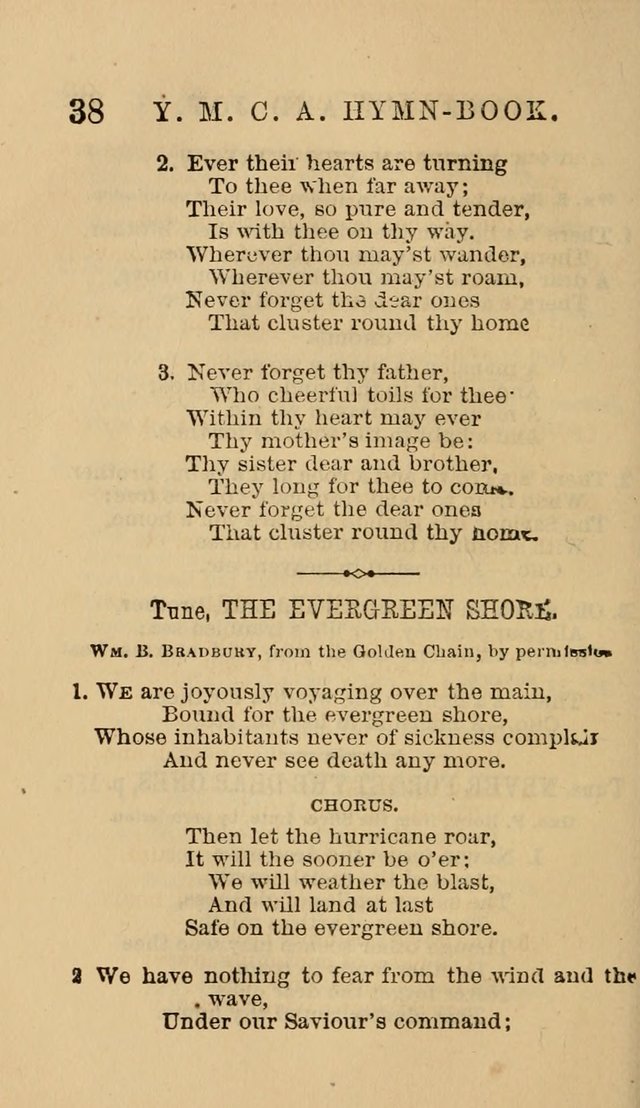 The Y. M. Christian Association Hymn-Book, with Tunes. page 38
