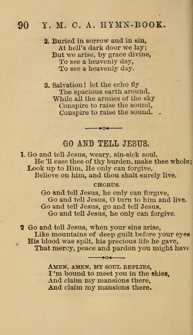The Y. M. Christian Association Hymn-Book, with Tunes. page 90
