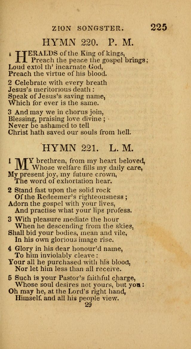 The Zion Songster: a Collection of Hymns and Spiritual Songs, generally sung at camp and prayer meetings, and in revivals of religion  (Rev. & corr.) page 228