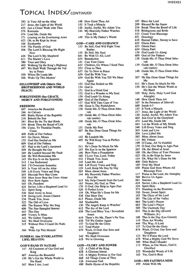 African American Heritage Hymnal page 1098